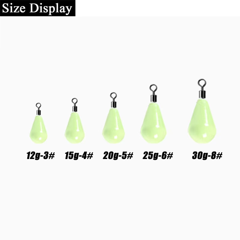 5pcs 12g-30g Glow in Dark Tear - Fish Finder Gps review and price